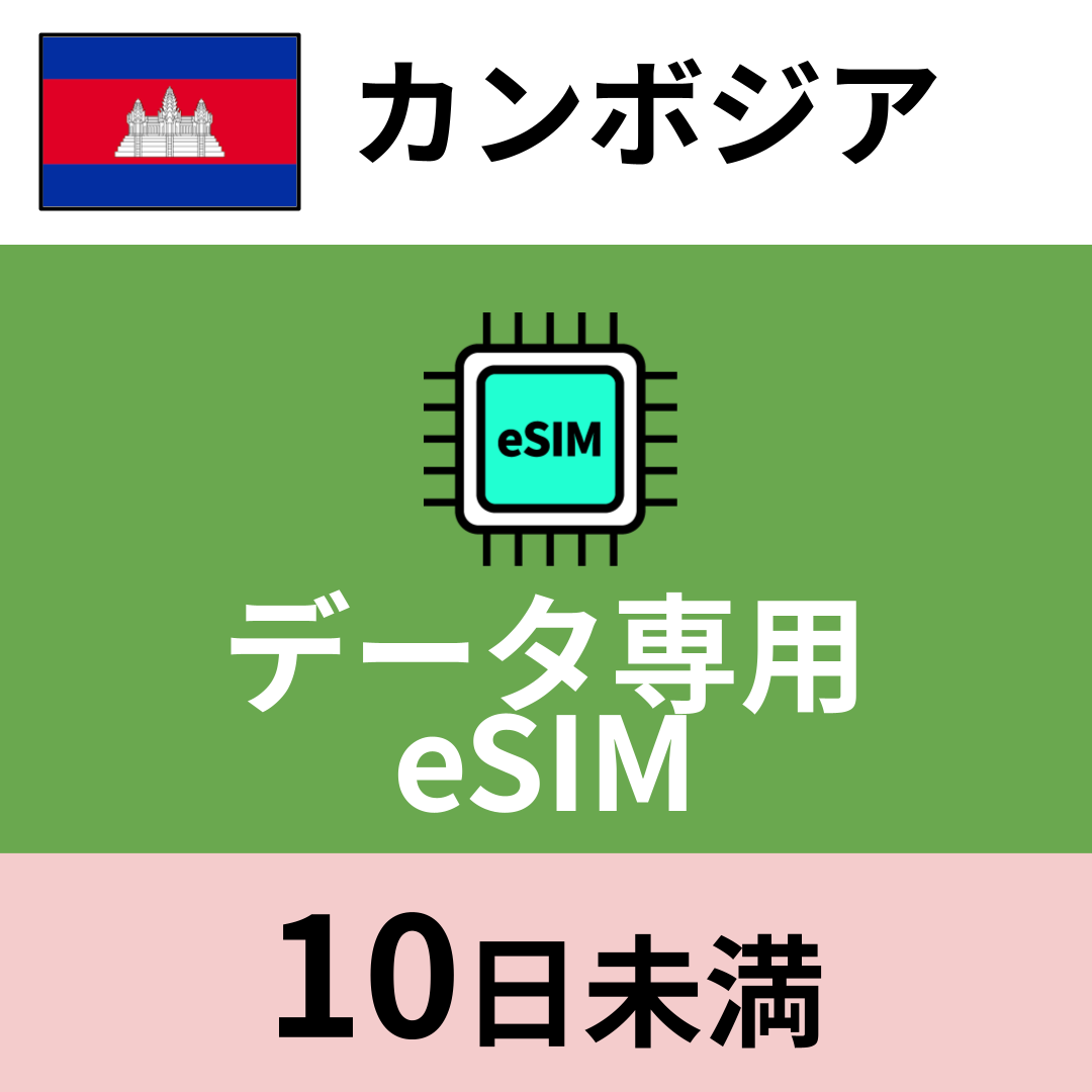 カンボジア データ専用eSIM