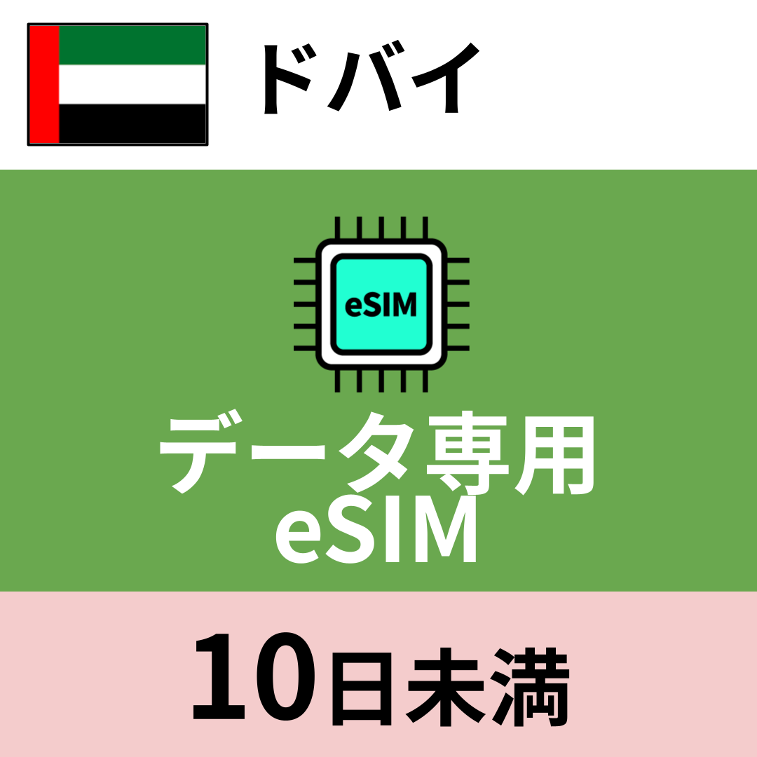 ドバイ データ専用eSIM